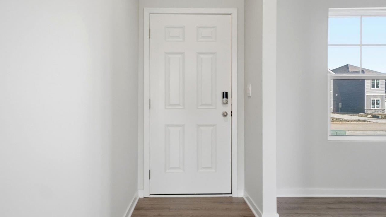 front door and flex office space