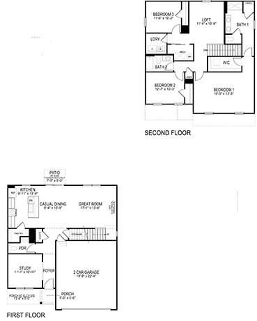 Pendleton Floorplan Slab