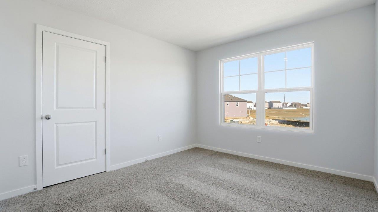 fourth bedroom closet and double window