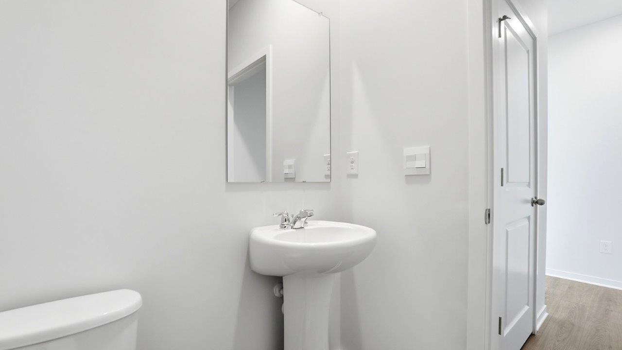 first floor powder room