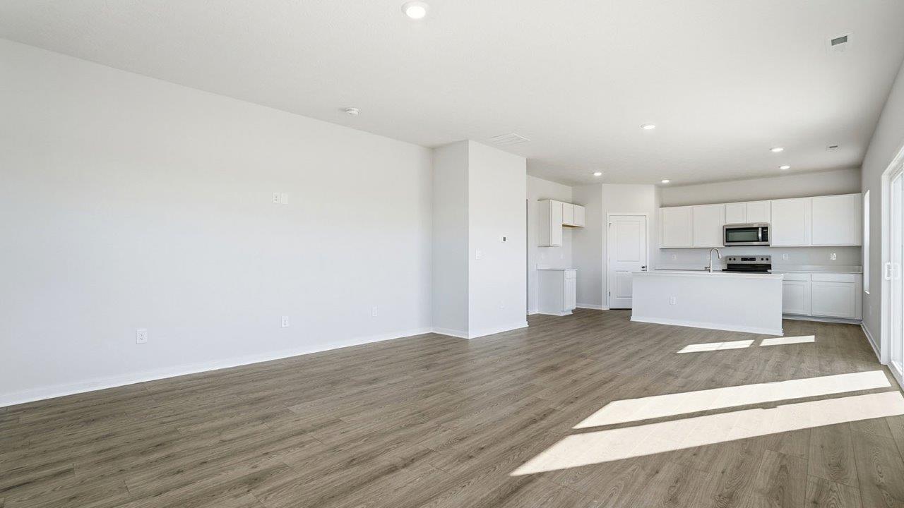 great room and kitchen