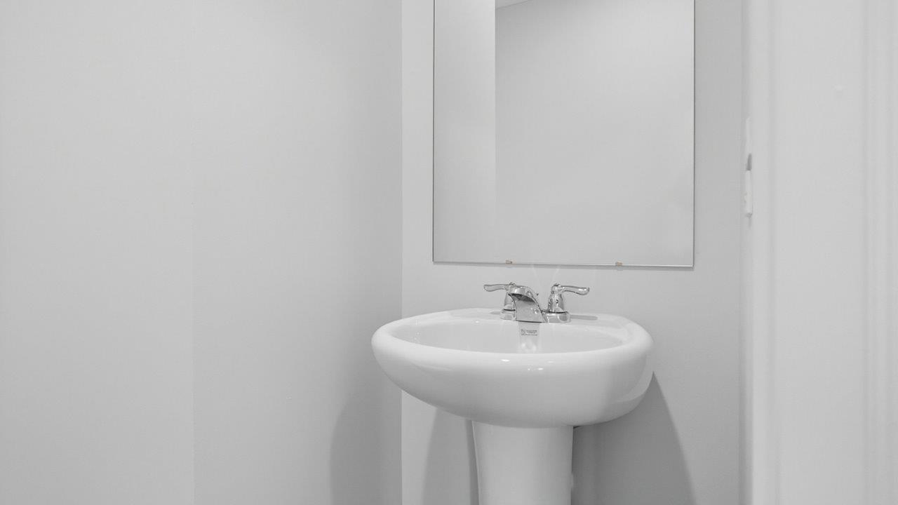 first floor powder room