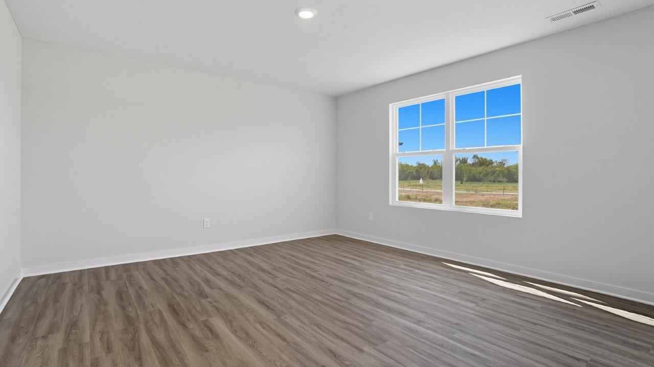 great room with double window