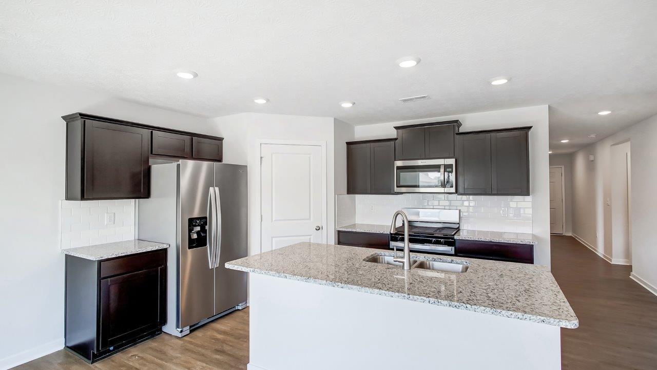 Harmony kitchen with stain cabinets