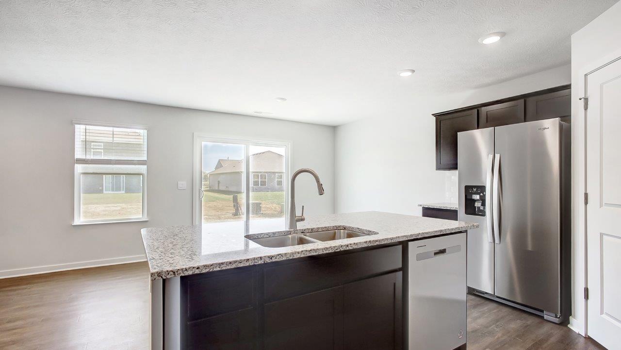 Harmony kitchen with stain cabinets