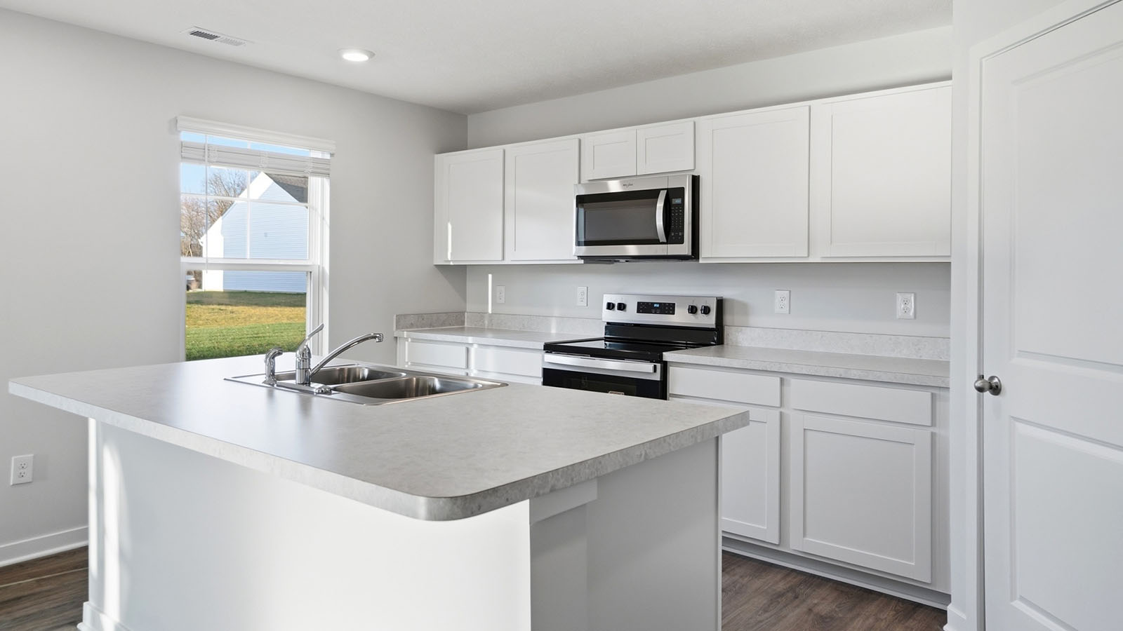 Stamford kitchen with white cabinets