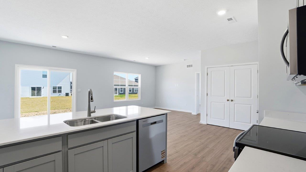 Freeport kitchen with white cabinets