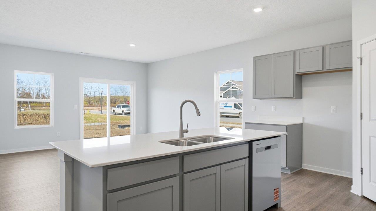 Newcastle kitchen with white cabinets