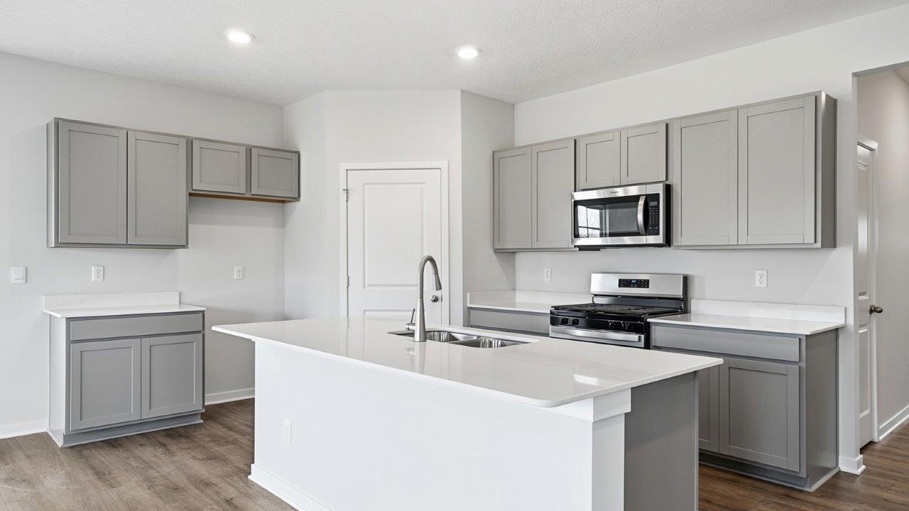 Newcastle kitchen with white cabinets