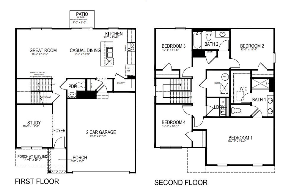 Bellamy slab floor plan