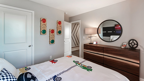 furnished third bedroom