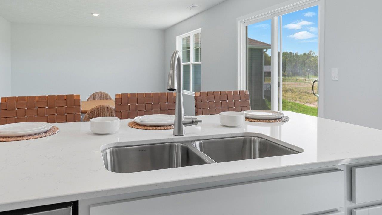 Bellamy Kitchen with white cabinets