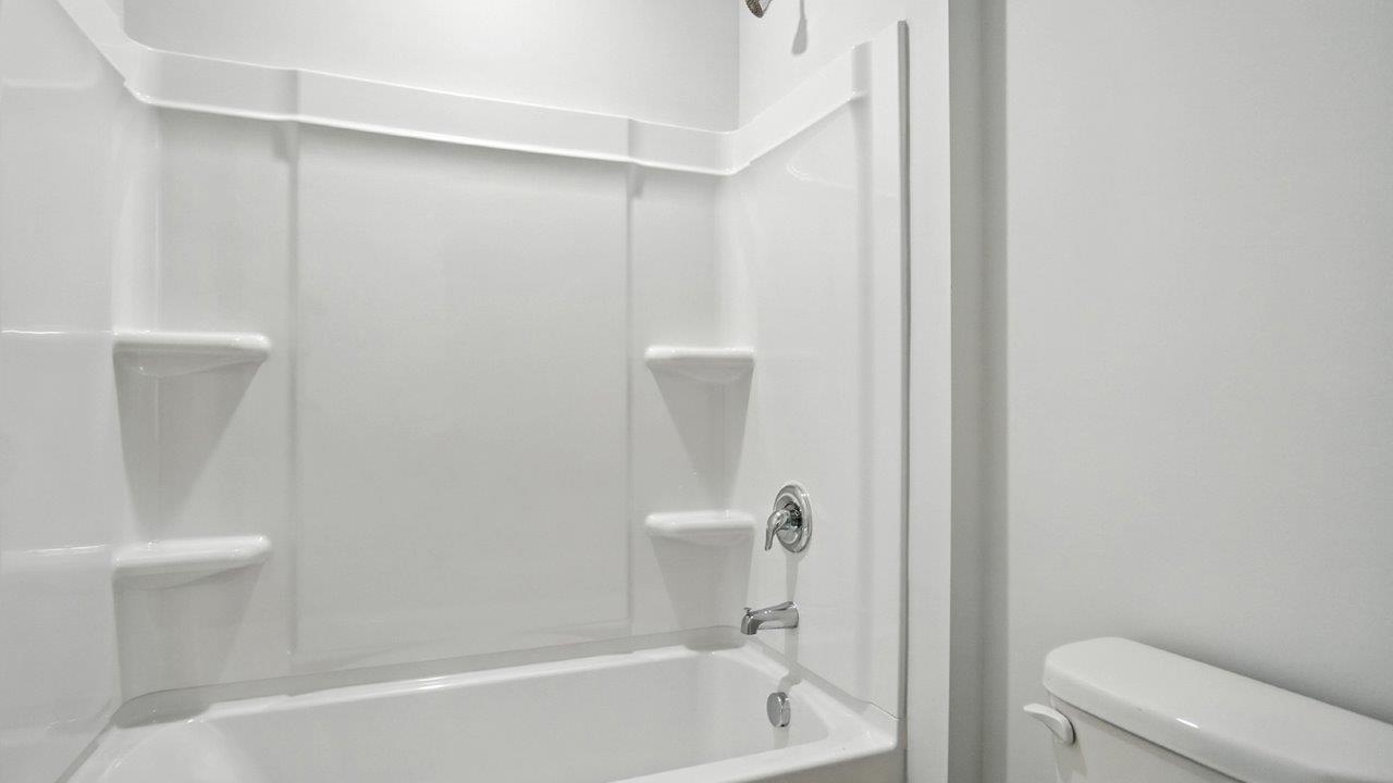 second full bath shower