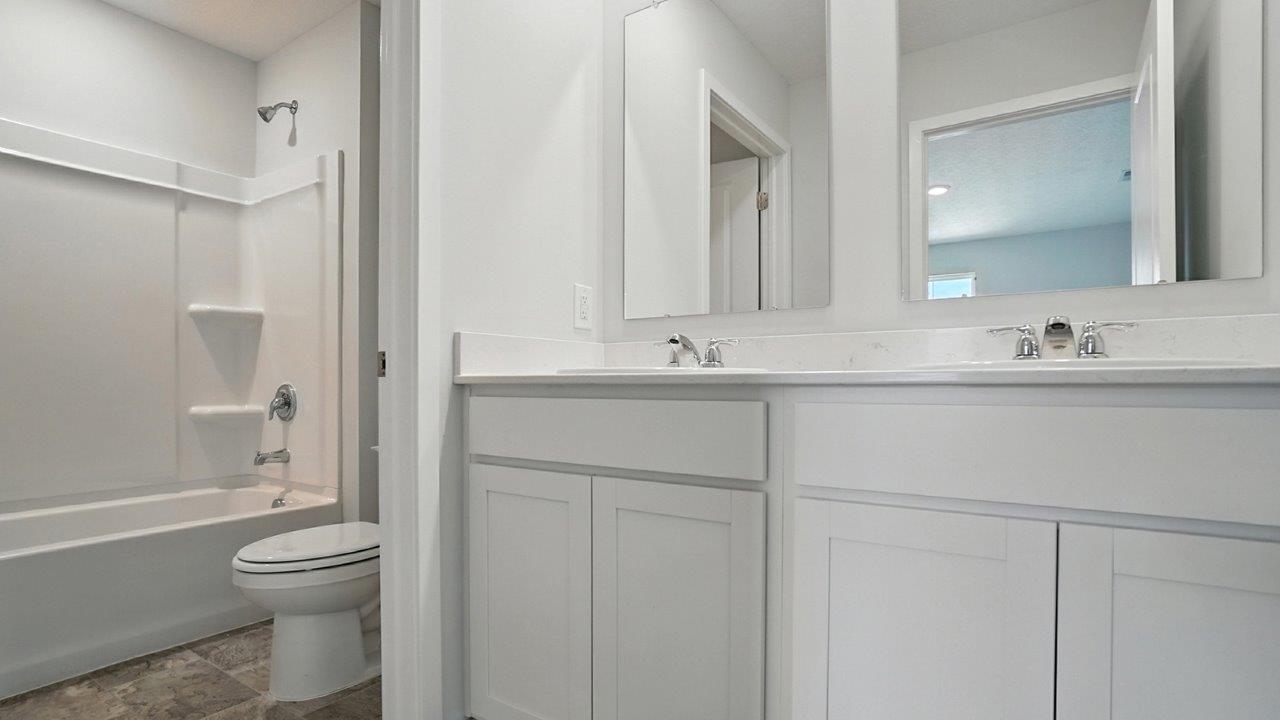 second full bath with double vanity