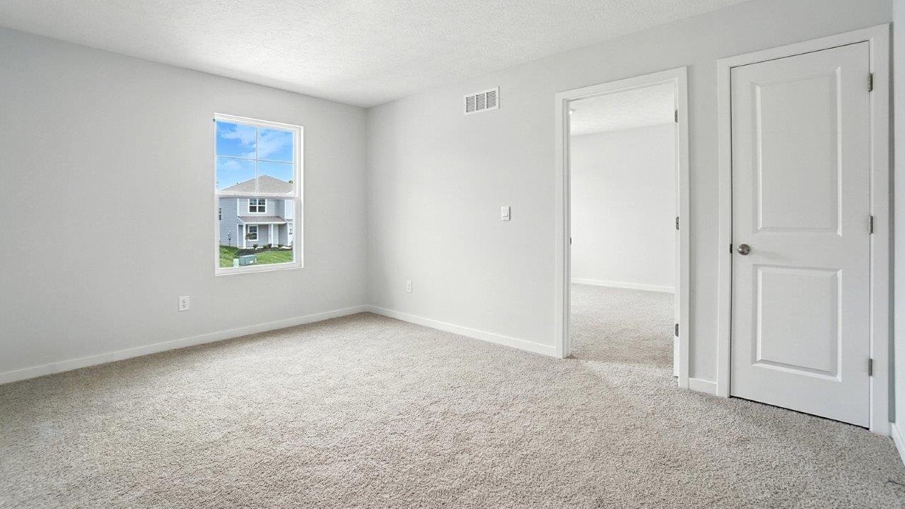 flex loft space with single window and linen closet