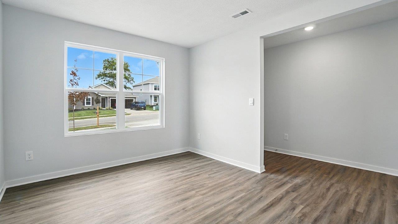 flex office space with double window and foyer