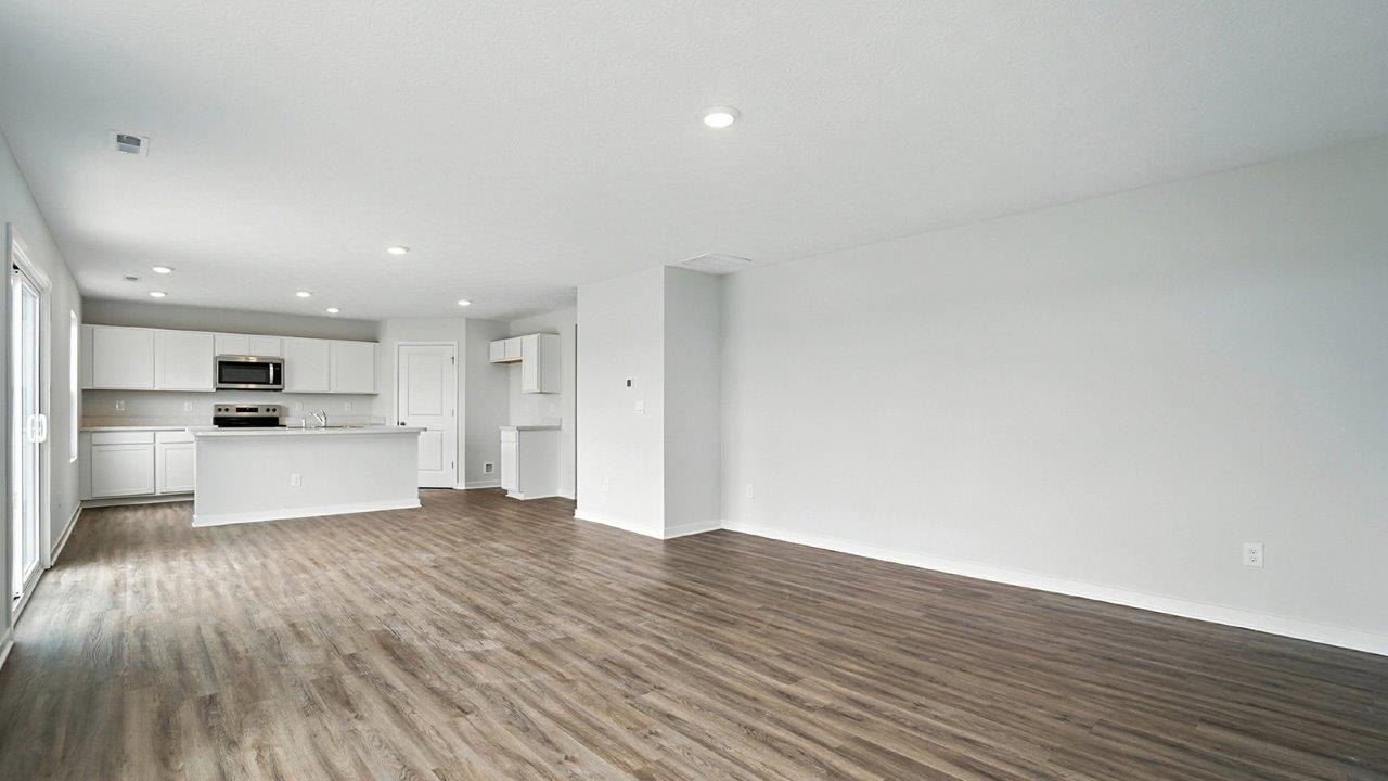 great room and kitchen