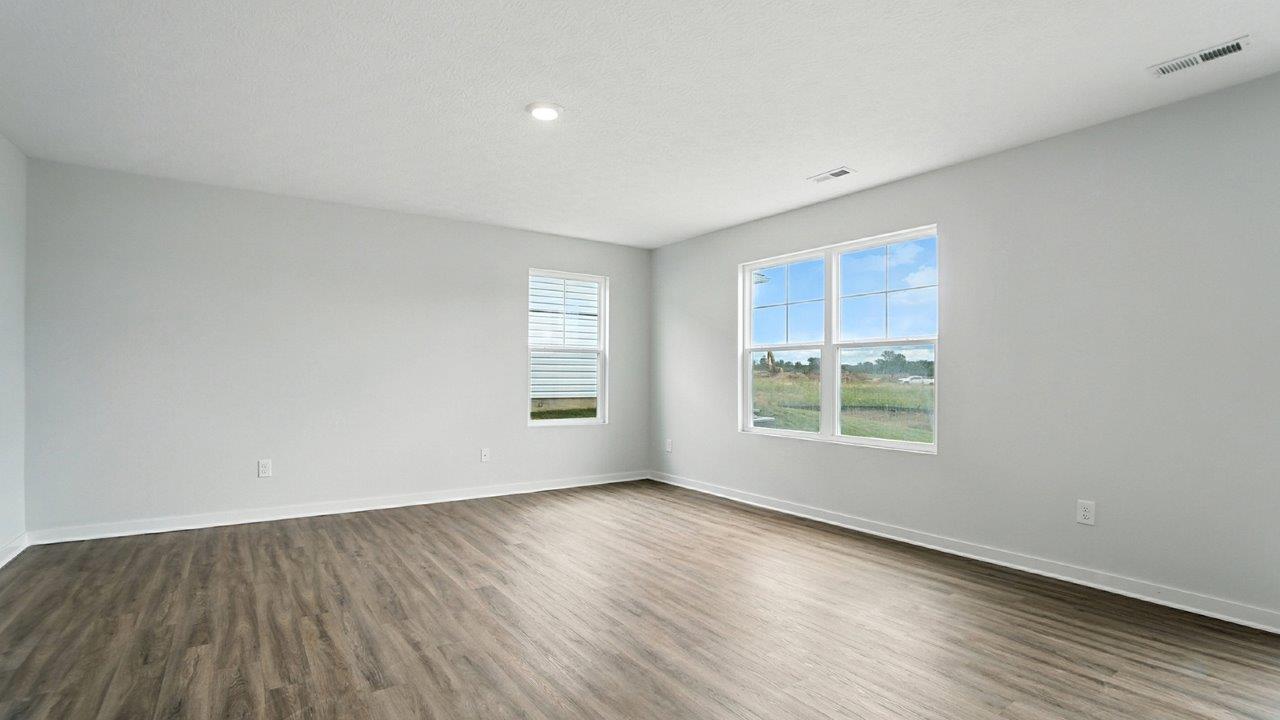 great room with two windows