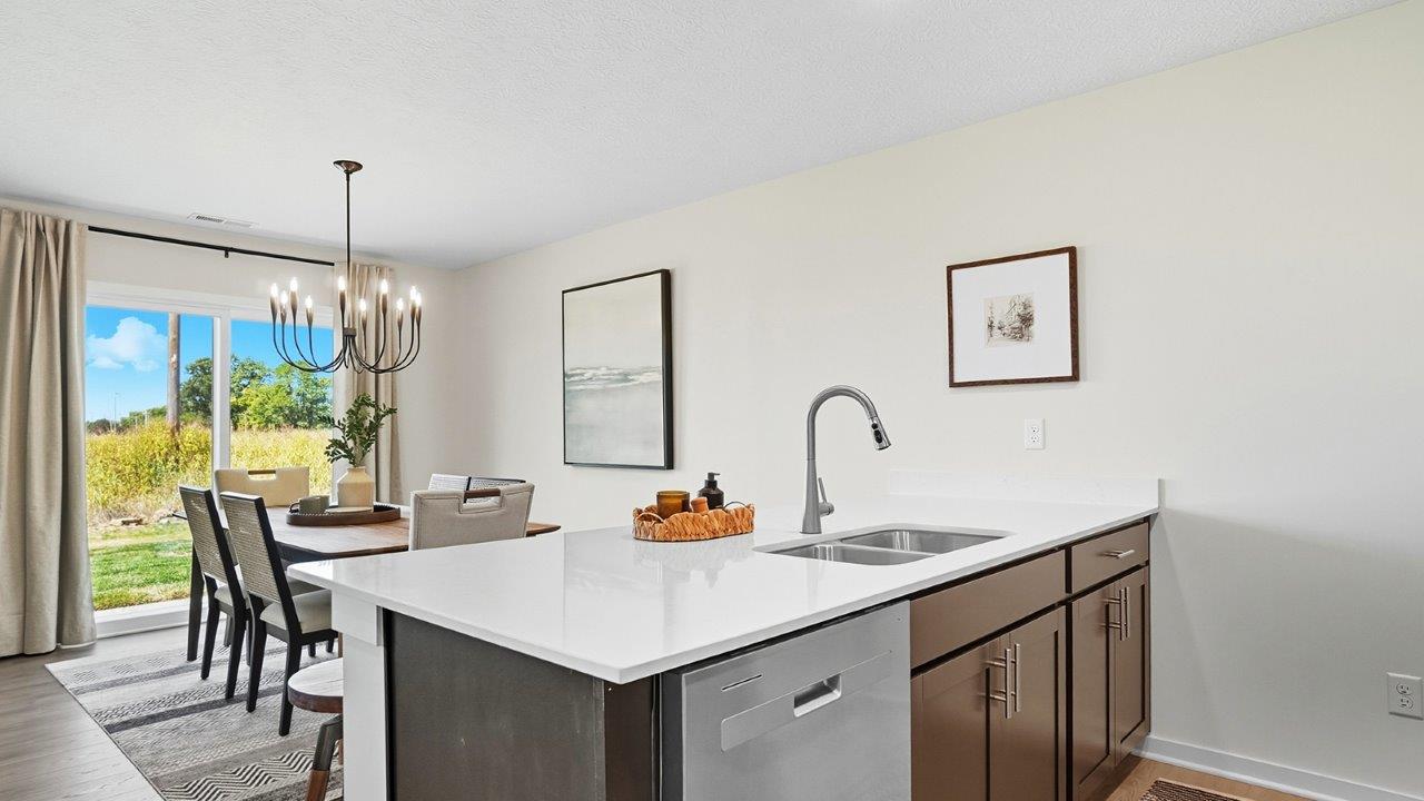 Freeport Kitchen with dark stain cabinets