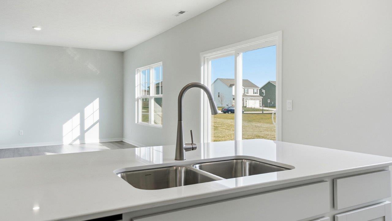 Sienna kitchen with white cabinets