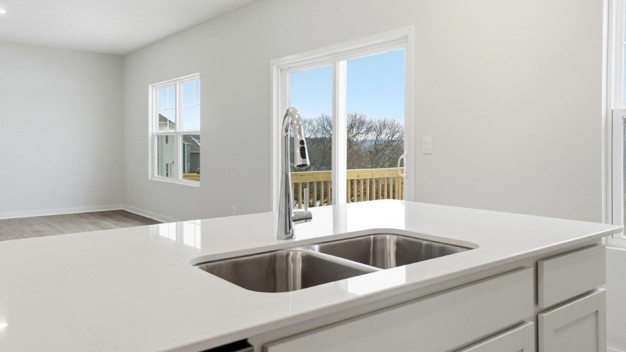 Bellamy kitchen with white cabinets