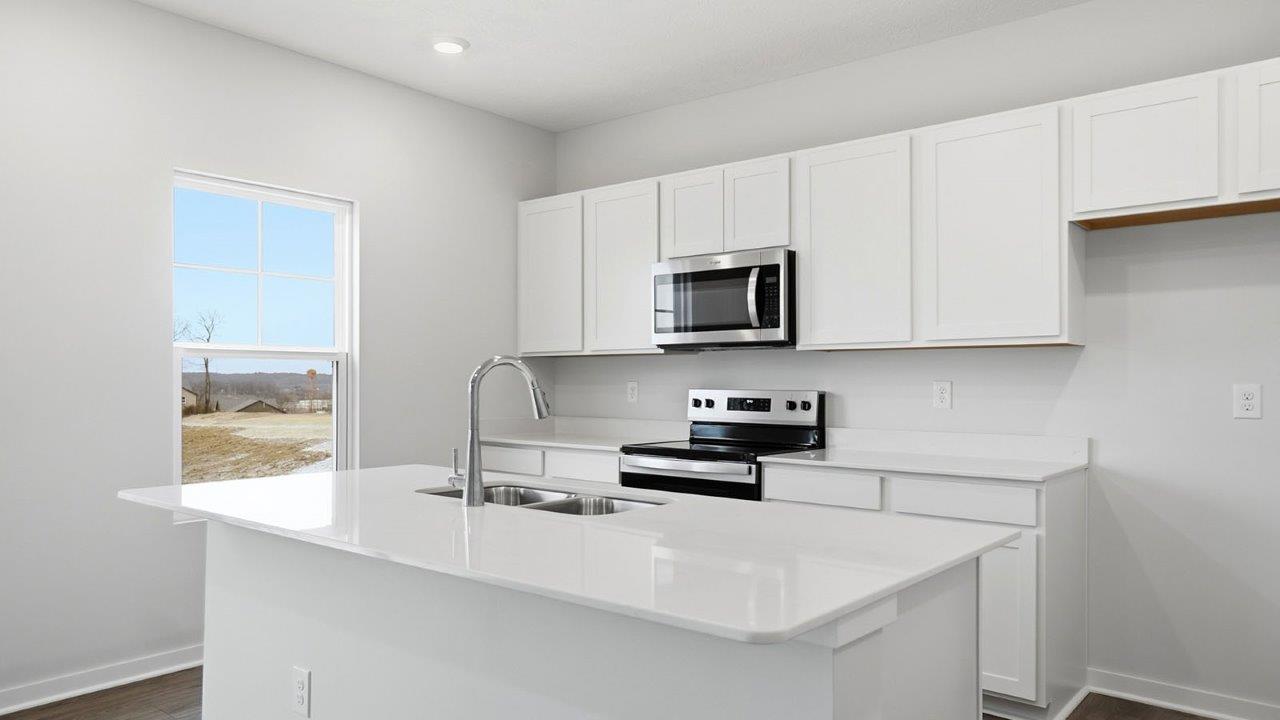 Bellamy Kitchen with white cabinets