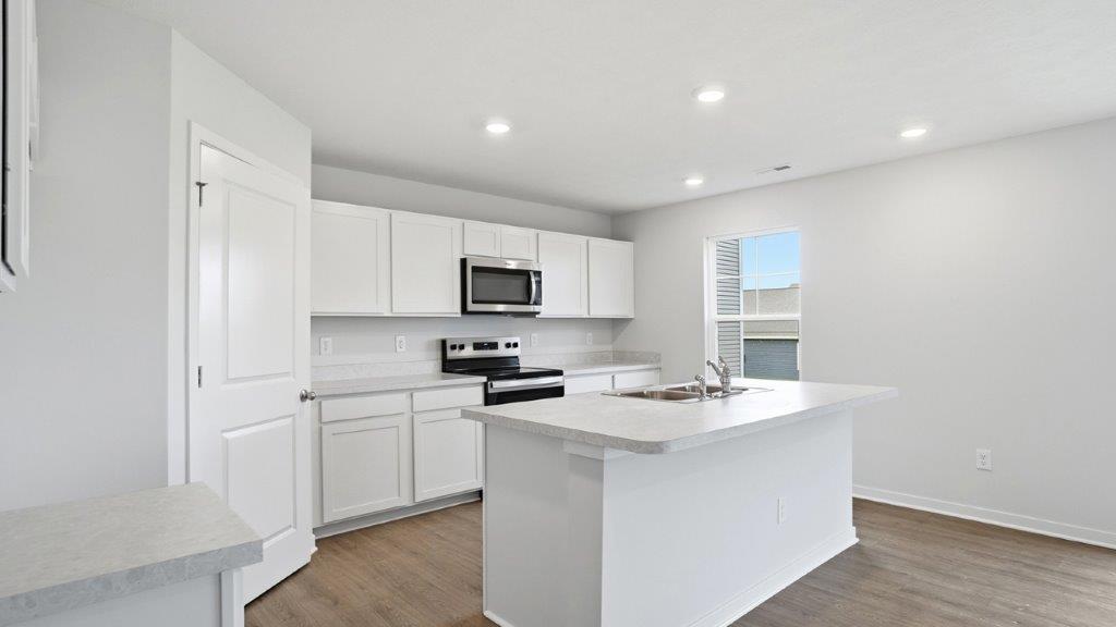 Stamford kitchen with white cabinets