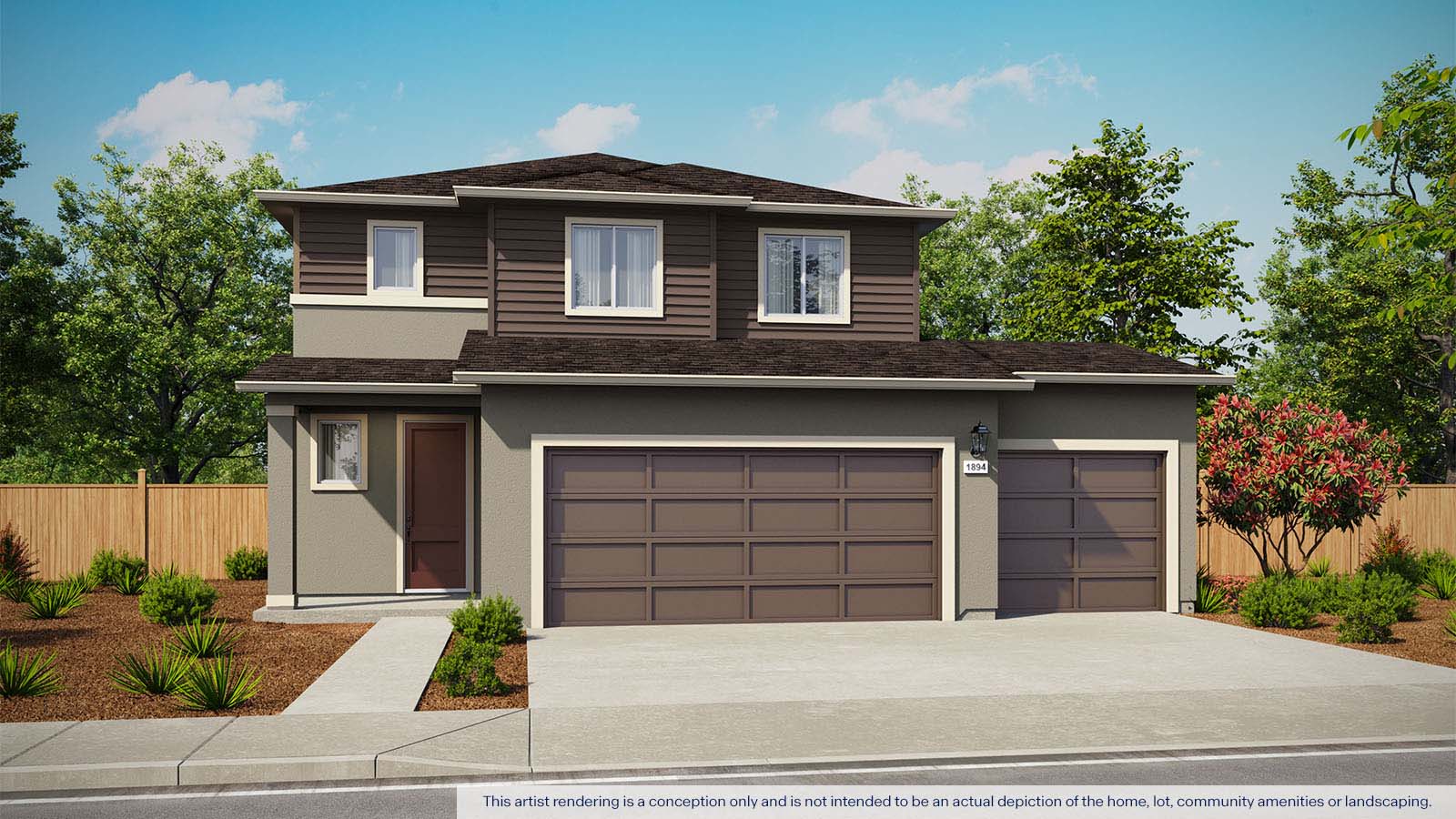 Montego Sierra Plan 1894 exterior west coast elevation