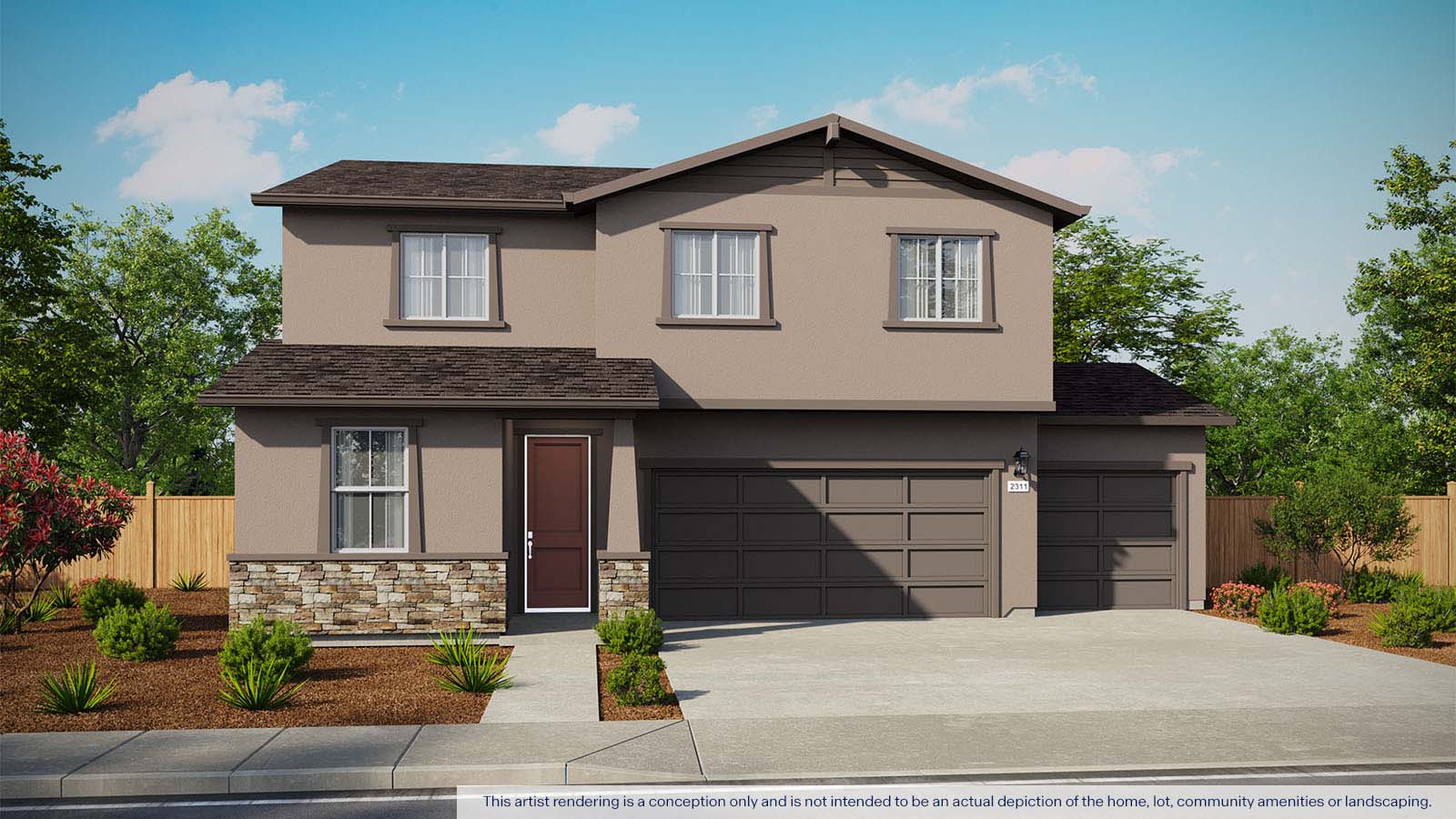 Montego Plan 3211 Exterior Craftsman Elevation
