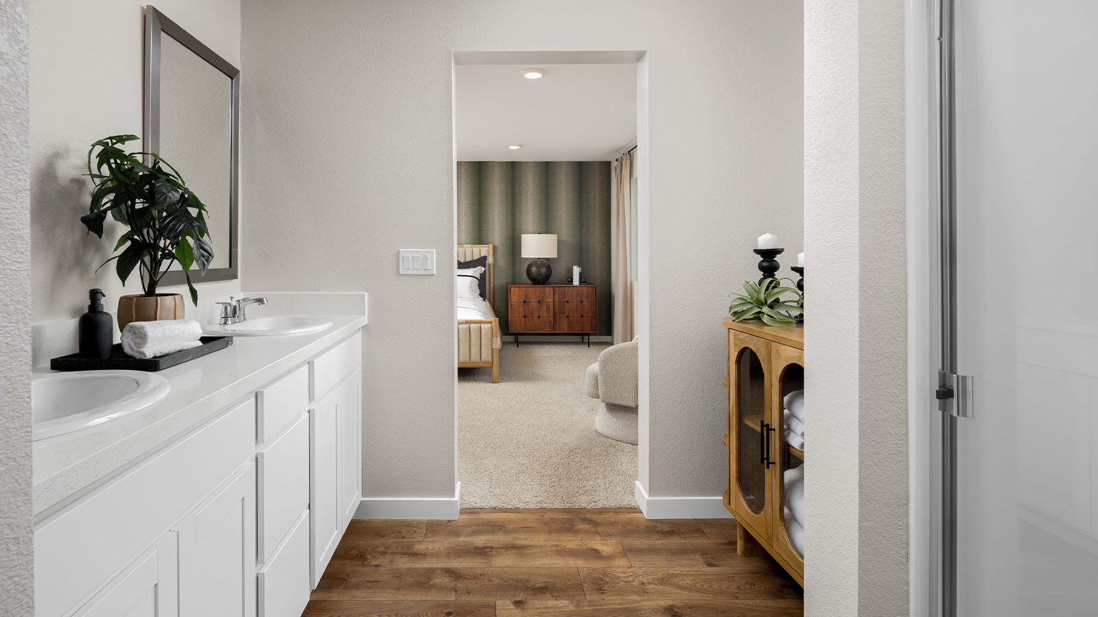 Montego Montara Plan 2311 spa inspired primary bathroom withwalk in shower