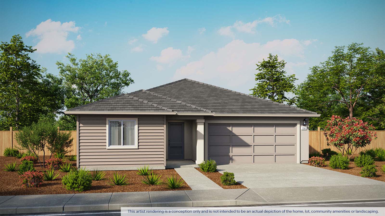 Harter Estates Plan 1501 Exterior West Coast Elevation