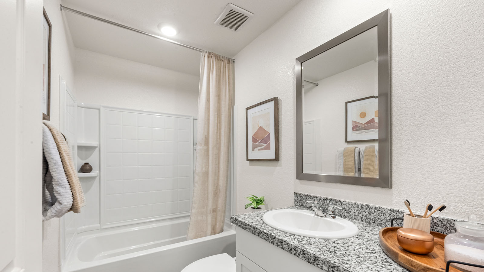 Harter Estates Meadow Plan1501  secondary bathroom with modern features