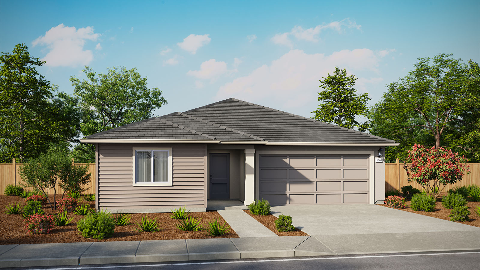 Harter Estates Plan 1501  West Coast Elevation