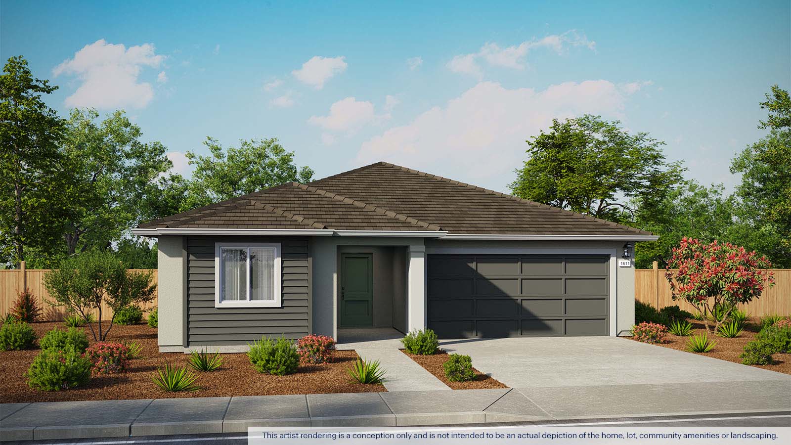 Harter Estates Plan 1611 Exterior West Coast Elevation