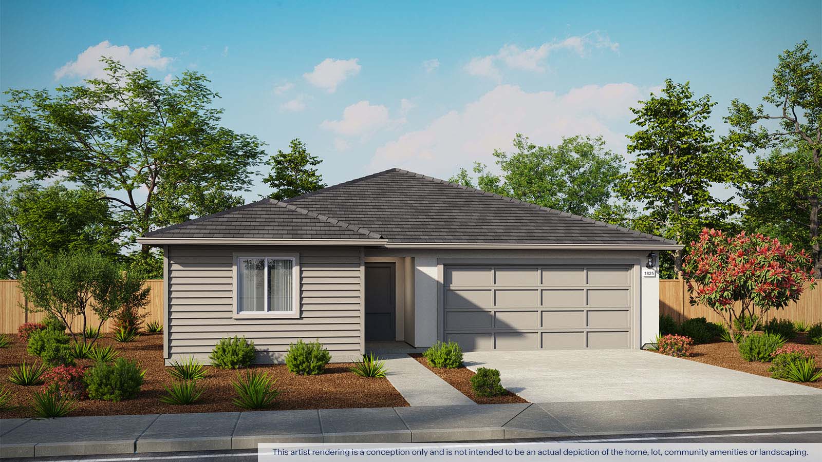 Harter Cali Plan 1825 exterior west coast elevation
