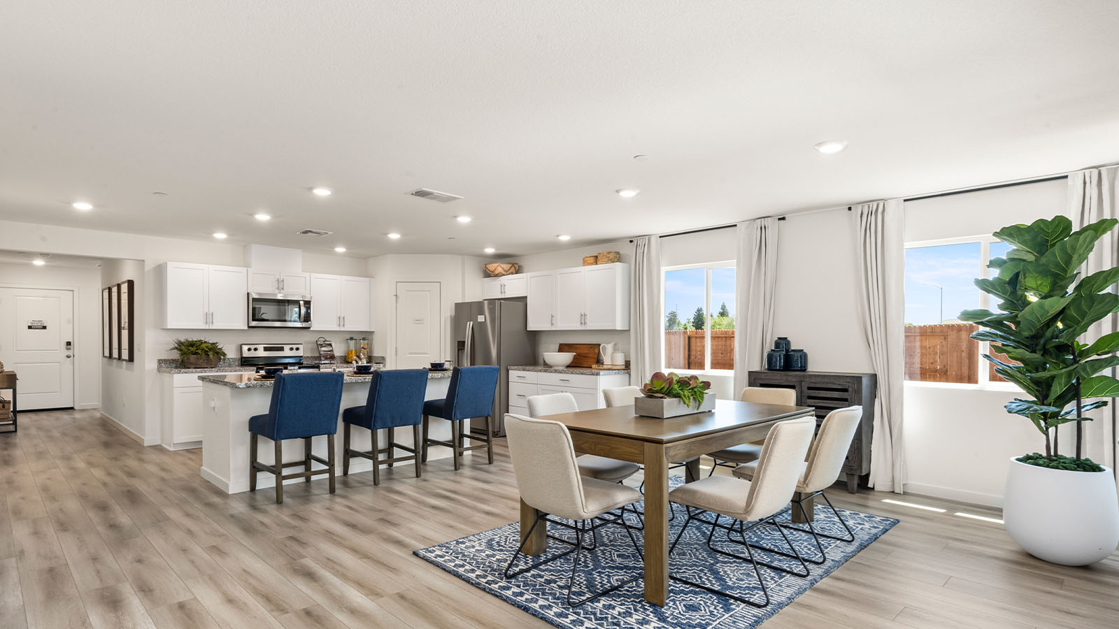 Harter Cali Plan 1825  open dining living area