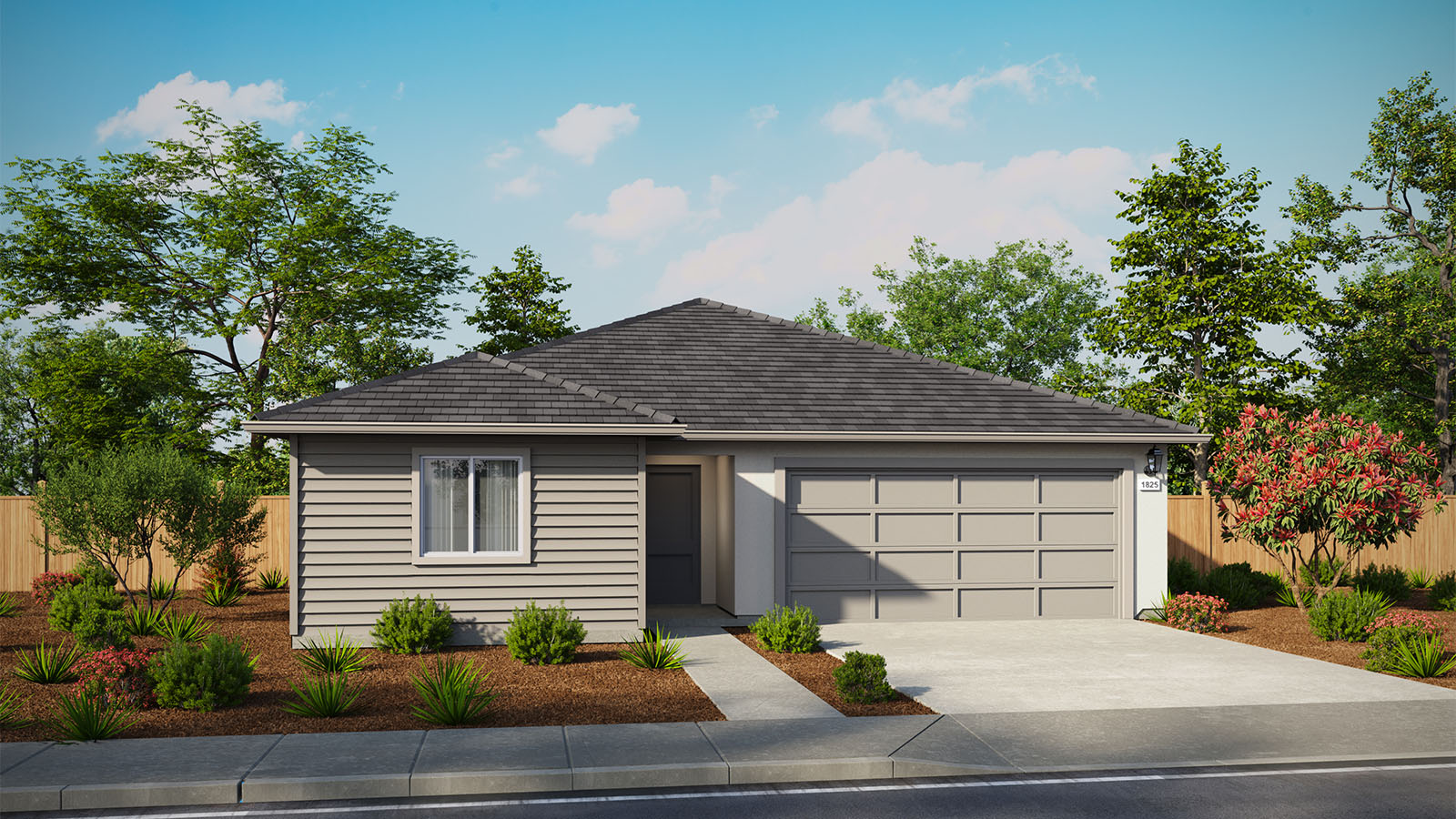 Harter Estates Plan 1825 Exterior Mission Elevation