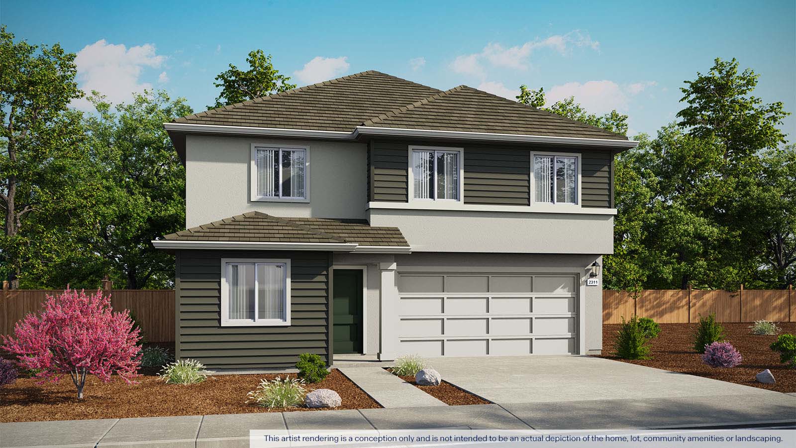 Harter Estates Plan 2311 Exterior West Coast Elevation