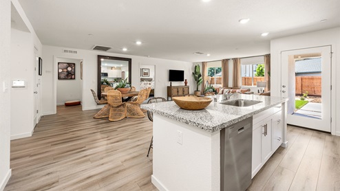 Harter Estates Plan 1825 Kitchen Island View