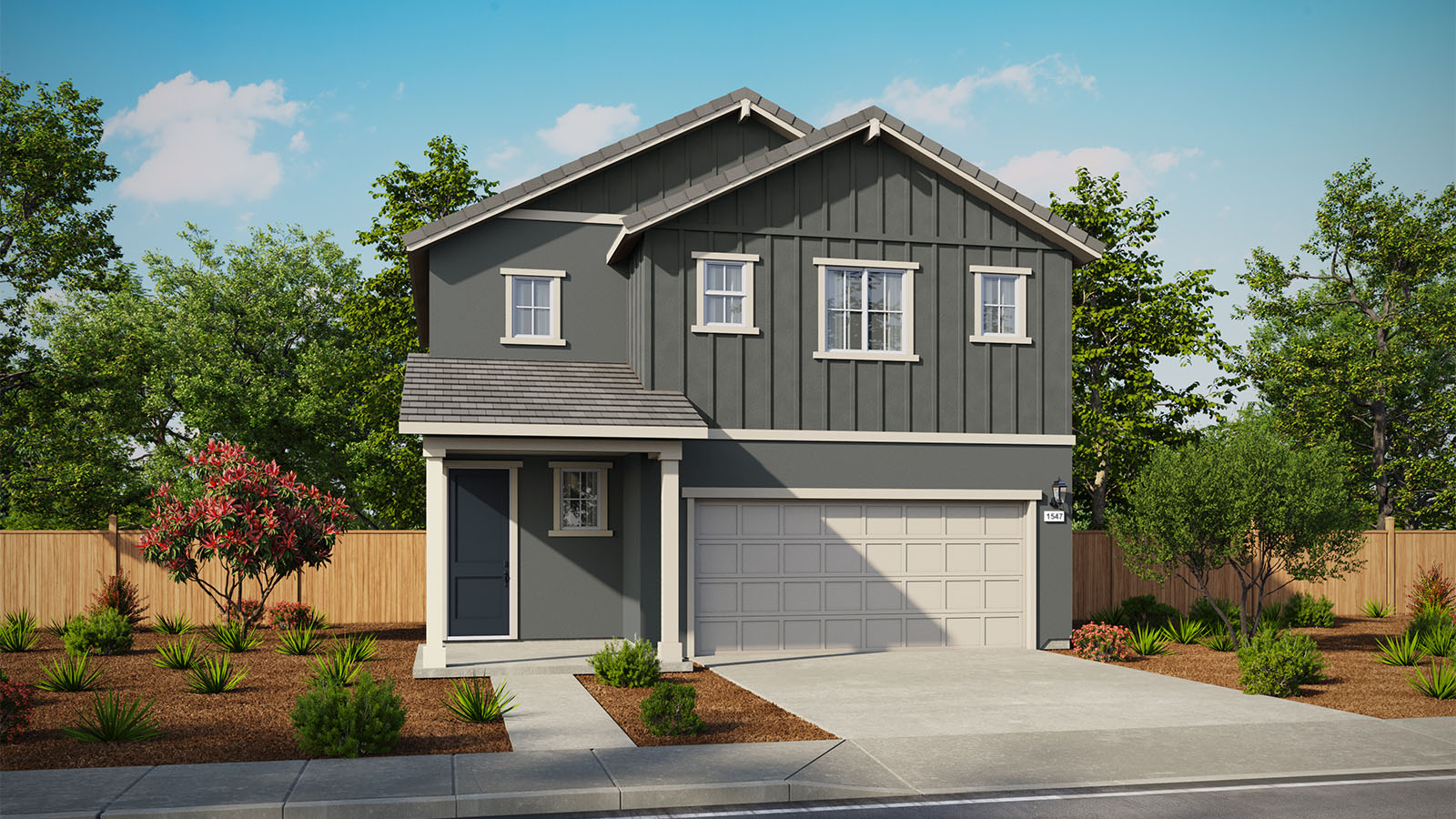 Jasper Plan 1547 Farmhouse Elevation Rendering