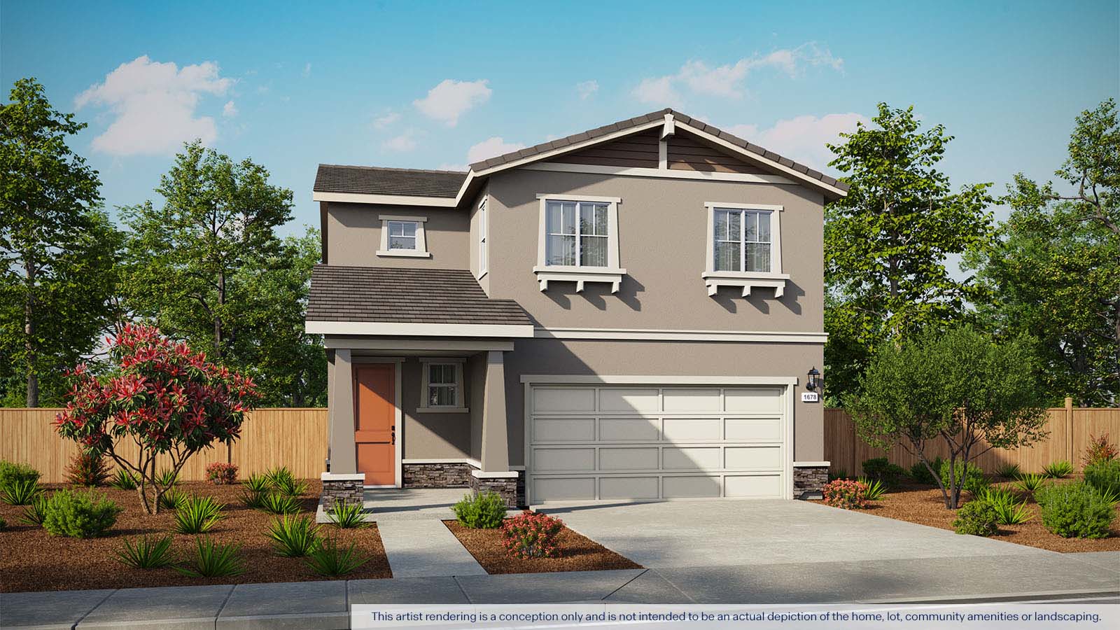 Jasper Plan 1678 exterior craftsman elevation
