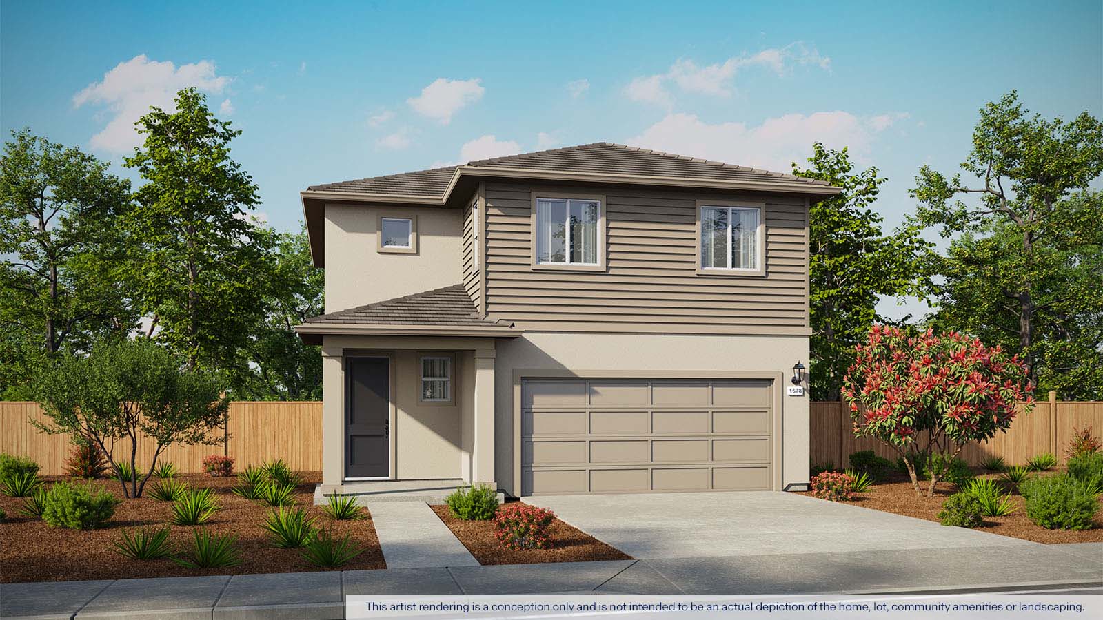 Jasper Cardinal Plan 1678 Exterior West Coast Elevation