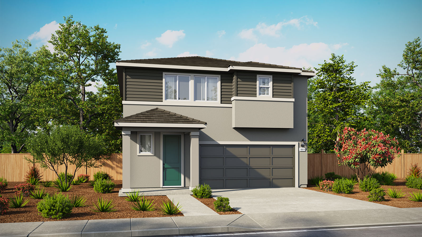 Jasper Plan 1811 Exterior West CoastElevation Rendering