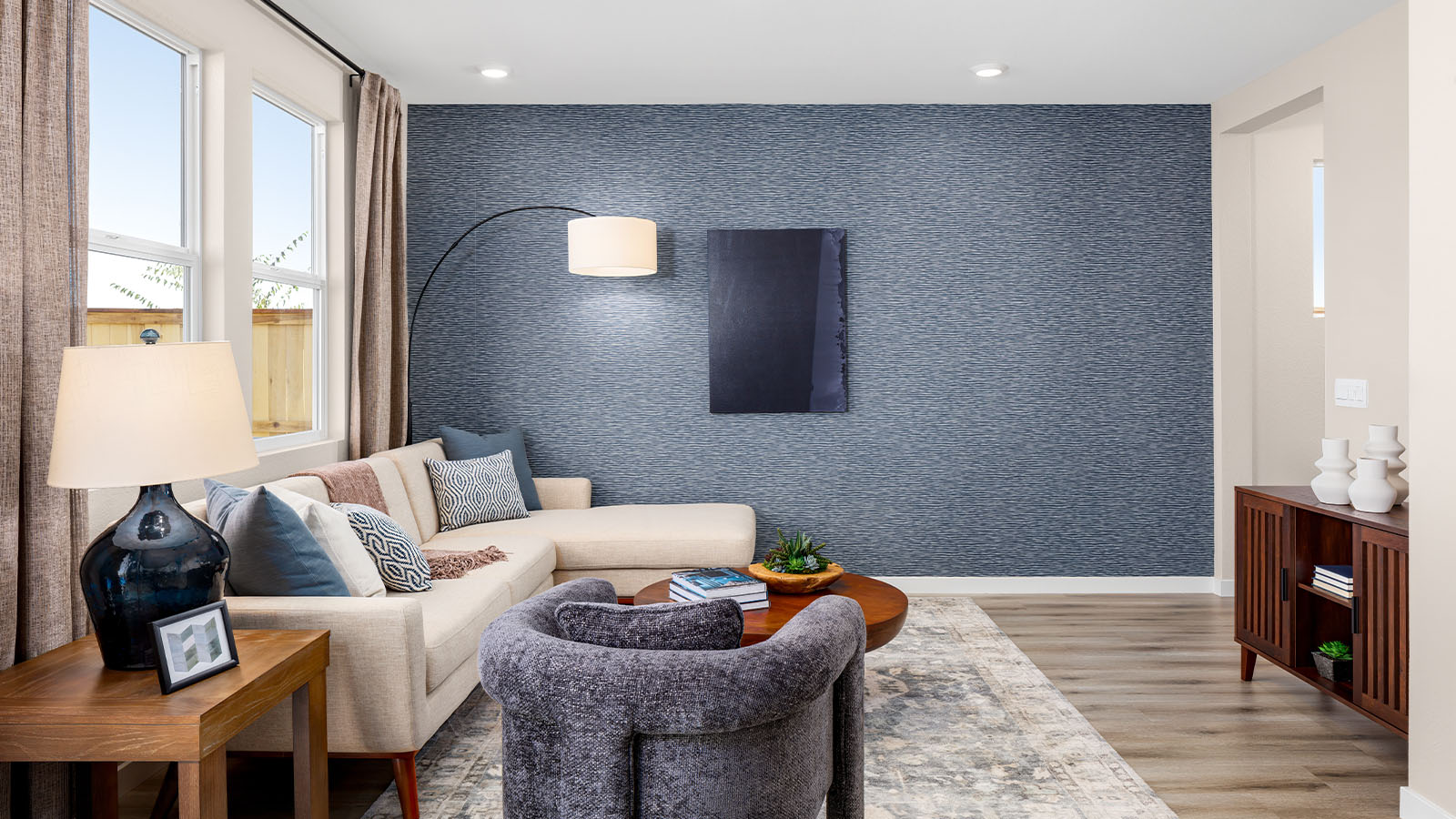 Jasper Muir Plan 1547  living area with natural light