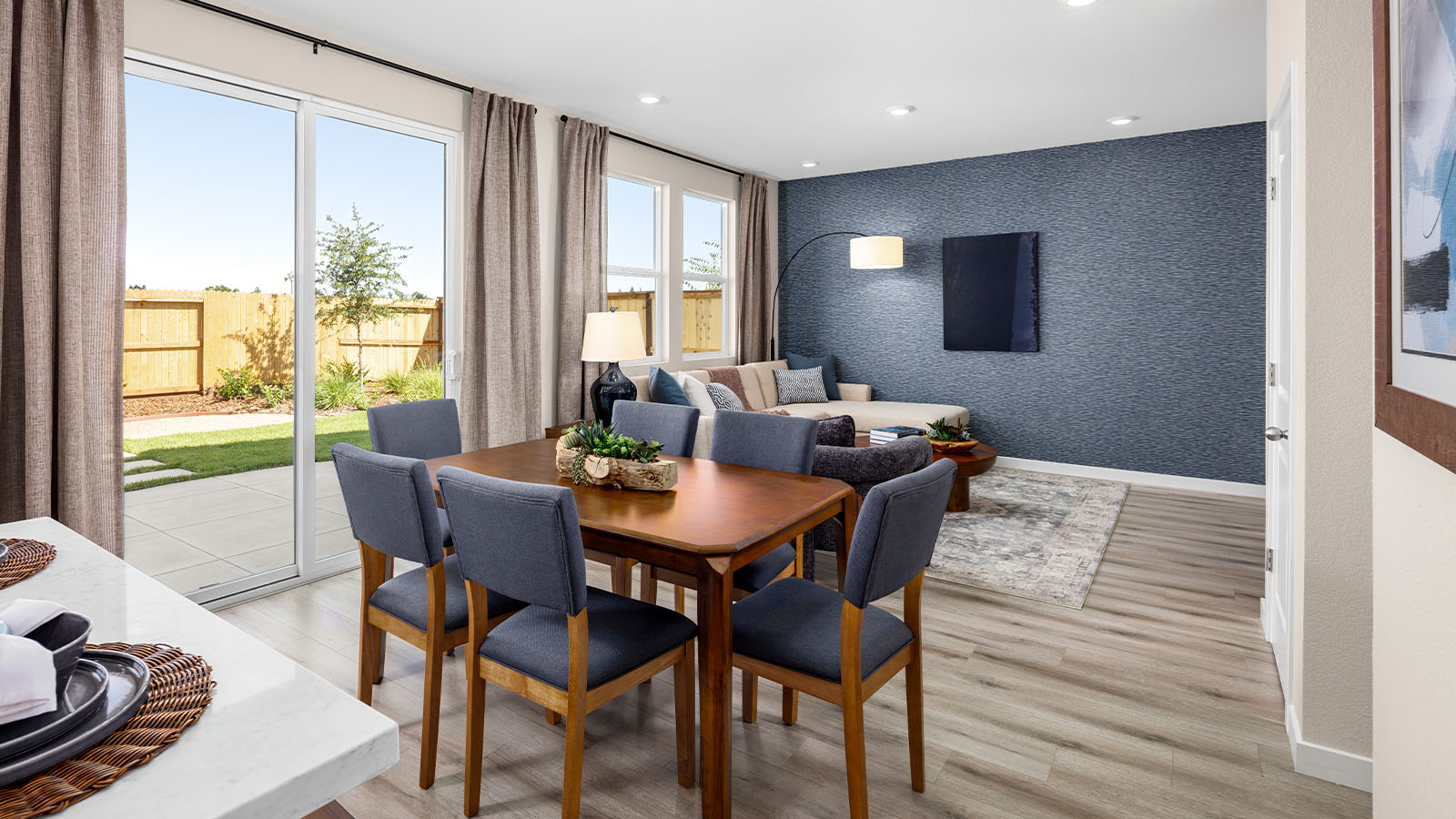Jasper Muir Plan 1547  dining area open to living area