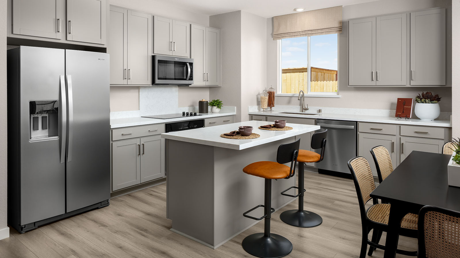 Jasper Clemintine Plan 1811 bright modern kitchen with island