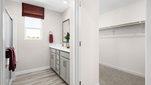 Jasper Plan 1811 Primary Bathroom and Walk-in Closet
