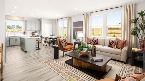 Great Room, Kitchen, and Dining Area