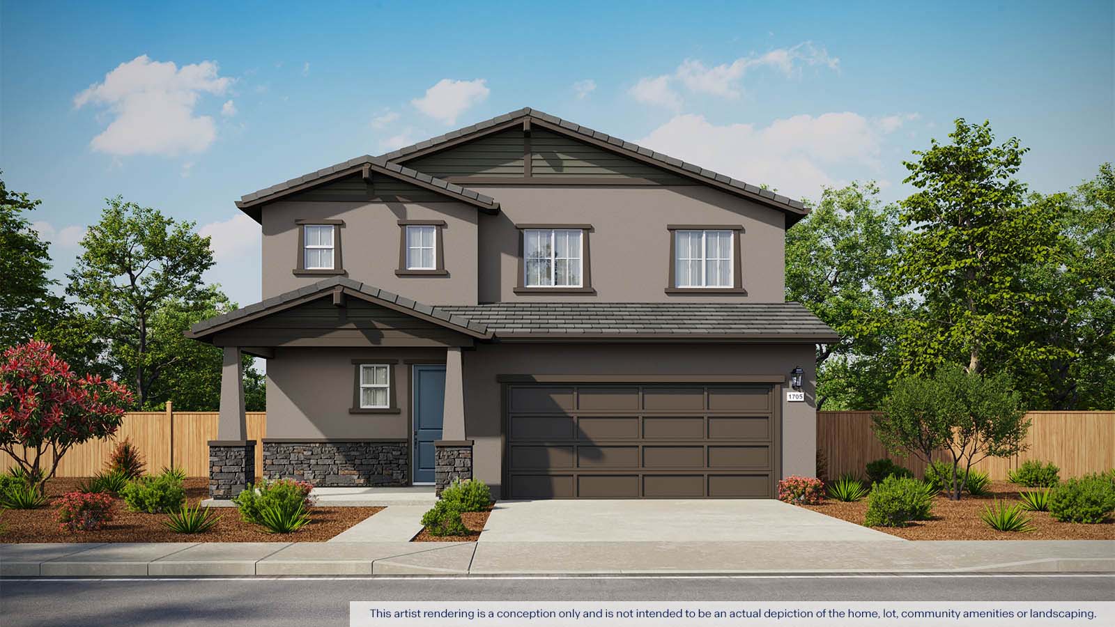 Kestrel Plan 1705 exterior Craftsman Elevation