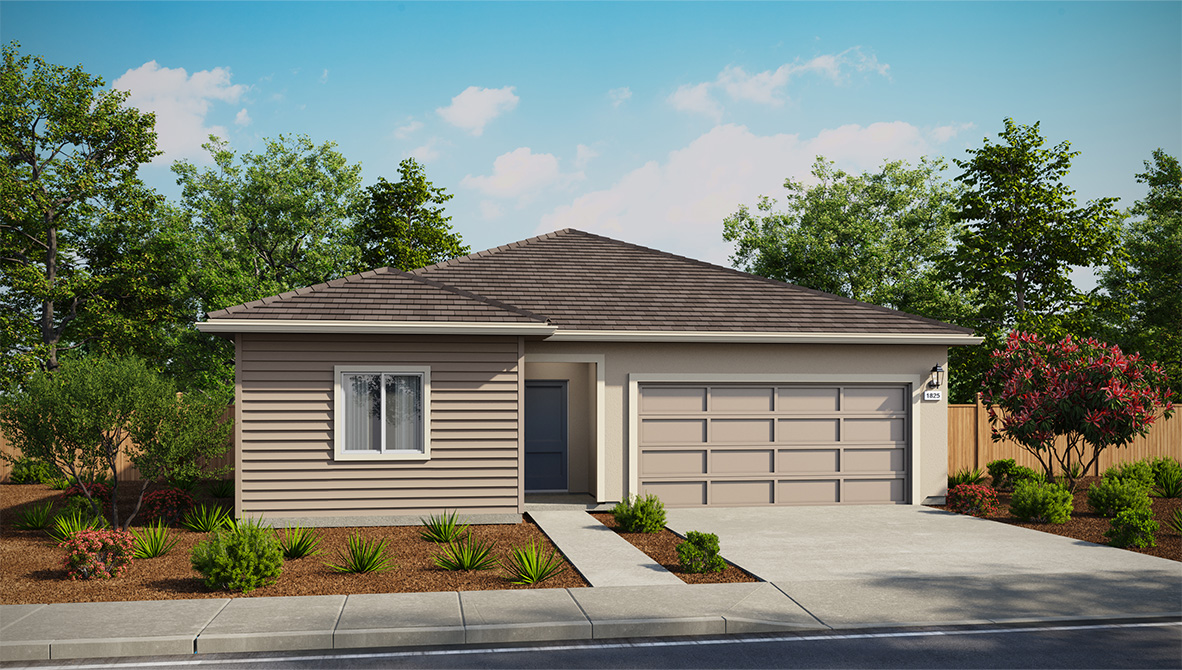 Aviara at Amoruso Ranch Plan 1825 Exterior West Coast Elevation